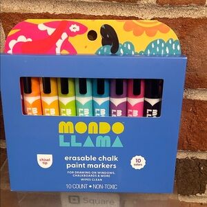 Mondo Llama Erasable Chalk Paint Markers - 10 Count